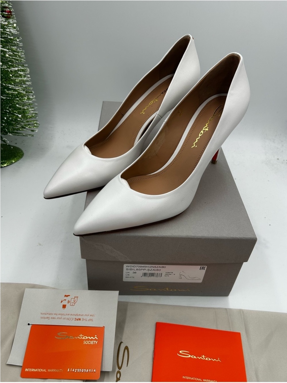 Women’s Santoni stiletto pump size 38/8 US made in Italy - Picture 6 of 11